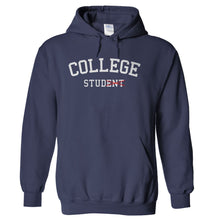 Load image into Gallery viewer, College Stud(ent) - T Shirt - hoodie_navy_288e733a-bf59-4b2a-84fc-c34ae834ea90