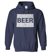 Load image into Gallery viewer, Colorado Beer - T Shirt - hoodie_navy_685a89b9-17cc-4584-a8a3-fcb8074d8678