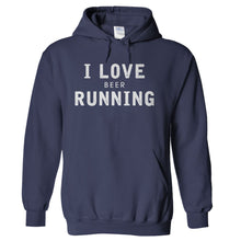 Load image into Gallery viewer, I Love Beer Running - T Shirt - hoodie_navy_cbc8acb9-01b2-43fb-970d-7ef56c5b3292