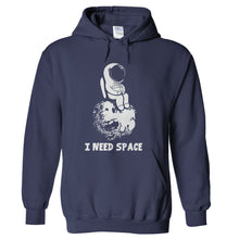 Load image into Gallery viewer, I Need Space - T Shirt - hoodie_navy_f8d770b8-b0dd-4720-bcc7-6259febd55e1