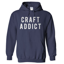 Load image into Gallery viewer, Craft Addict - T Shirt - hoodie_navy_fd8bbdb6-4cc8-472c-b503-c8a40de3d8e9