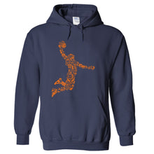 Load image into Gallery viewer, Basketball Player - T Shirt - hoodie_navyblue_4916e2ce-8b5b-40ad-a5e4-df12bf6ff9c0