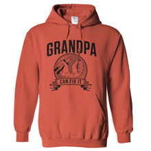 Load image into Gallery viewer, Grandpa Can Fix It - T Shirt - hoodie_orange_849965e7-dc12-437f-93c7-875171f6eb82