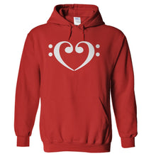 Load image into Gallery viewer, Bass Heart - T Shirt - hoodie_red