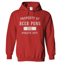 Load image into Gallery viewer, Beer Pong Athletic Dept. - T Shirt - hoodie_red_422468e9-c1f5-4f00-945b-2470d006453d