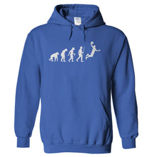 Load image into Gallery viewer, Evolution - Basketball - T Shirt - hoodie_royal_864ed85e-892e-45d8-a0d2-b90f92794b13