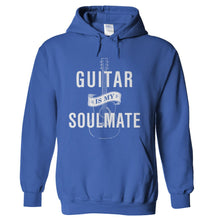 Load image into Gallery viewer, Guitar Is My Soulmate - T Shirt - hoodie_royal_c584af8e-f2b7-436c-b485-e36019e89614