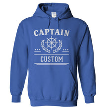 Load image into Gallery viewer, Captain (Custom) - Personalized - T Shirt - hoodie_royalblue_409f6d2a-497f-448c-9a9f-ae53e9656114