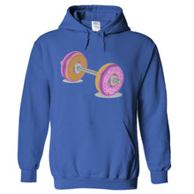 Load image into Gallery viewer, Donut Barbell - T Shirt - hoodie_royalblue_ab8d38b9-33e3-46c0-a408-43a6d720e483
