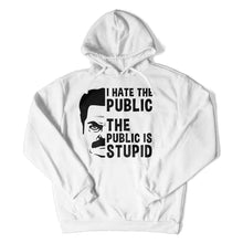 Load image into Gallery viewer, I Hate The Public. The Public Is Stupid - T Shirt - i-hate-the-public-hoodies-white