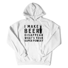 Load image into Gallery viewer, I Make Beer Disappear - T Shirt - i-make-beer-disappear-hoodie-white