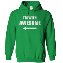 Load image into Gallery viewer, I'm With Awesome (Right) - T Shirt - kellygreen_0447e236-c43d-4a3b-9055-c113ecf5a202