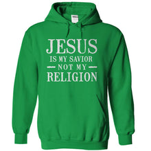 Load image into Gallery viewer, Jesus Is My Savior, Not My Religion - T Shirt - kellygreen_2b5def18-539e-48a0-85e5-5773f8dde1a9