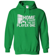 Load image into Gallery viewer, Home Is Where You Are Player One - T Shirt - kellygreen_b99648c3-4afb-4e9f-9244-30516ef0d20b