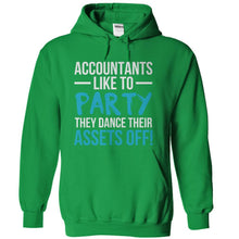 Load image into Gallery viewer, Accountants Like To Dance Their Assets Off - T Shirt - kellygreen_c6232366-24f8-421a-92e3-081ced5874bf