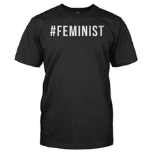 Load image into Gallery viewer, #Feminist - T Shirt - men_black_12d3a94a-489f-49b5-8998-7c6329796a66