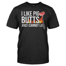 Load image into Gallery viewer, I Like Pig Butts And I Cannot Lie - T Shirt - men_black_1b249887-95af-40d6-b16b-65b76d6813e9