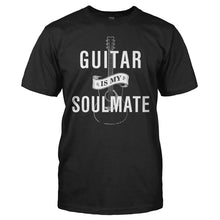 Load image into Gallery viewer, Guitar Is My Soulmate - T Shirt - men_black_33920905-1a00-4224-ada7-e0e7caa265c2