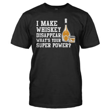 Load image into Gallery viewer, I Make Whiskey Disappear - T Shirt - men_black_405e20e9-50a6-4aae-a508-ccae9838f3b6