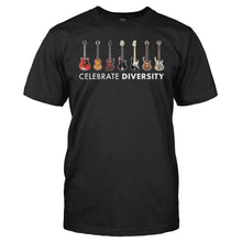 Load image into Gallery viewer, Celebrate Diversity - Bass - Full Color - T Shirt - men_black_5106081e-6847-4445-9434-d293c28738a8