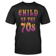 Load image into Gallery viewer, Child Of The 70s - T Shirt - men_black_527e8201-2efb-4c3a-b077-280701b7021c