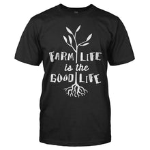 Load image into Gallery viewer, Farm Life Is The Good Life - T Shirt - men_black_58288d0a-2966-44e9-b828-ed8a63266bdd