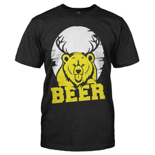 Load image into Gallery viewer, Bear + Deer = Beer - T Shirt - men_black_6b036057-12b6-4e22-88bf-084e5e873775