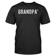 Load image into Gallery viewer, Grandpa To The Fourth Power - T Shirt - men_black_6e5384a1-e77f-4b42-836b-e4cf9744623f