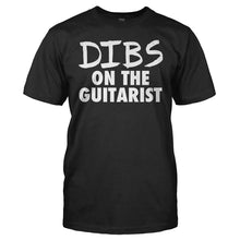 Load image into Gallery viewer, Dibs On The Guitarist - T Shirt - men_black_6e61ef09-ed61-4f41-8a3a-9fdd674766f1