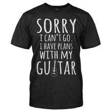Load image into Gallery viewer, I Have Plans With My Guitar - T Shirt - men_black_8894b668-be75-4b1c-857e-0147ce3cd04c
