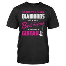 Load image into Gallery viewer, Guitars Are A Girl's Best Friend - T Shirt - men_black_88cc8d98-dd8f-4736-a73e-2b322dfa3354