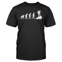 Load image into Gallery viewer, Evolution - Climber - T Shirt - men_black_901a4bec-967f-46df-b484-10e1f2ee70f4