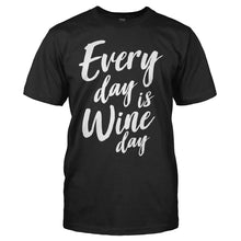 Load image into Gallery viewer, Every Day Is Wine Day - T Shirt - men_black_95c8feb3-0d0f-4641-bff4-b30f89a48af8