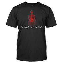 Load image into Gallery viewer, It's In My Veins - Guitar - T Shirt - men_black_961cb1c2-f67c-4479-a4d8-ed770c703c7a