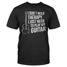 Load image into Gallery viewer, I Don't Need Therapy, I Just Need to Play Guitar - T Shirt - men_black_99f1332b-5b4d-44f8-85f9-a8f9d7ffddef
