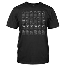 Load image into Gallery viewer, Chord Chart - T Shirt - men_black_a42c62ae-438f-4d31-beae-7666923d50c4