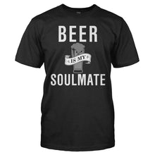 Load image into Gallery viewer, Beer Is My Soulmate - T Shirt - men_black_aea71993-8557-49aa-a855-473248c7d6fe