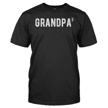 Load image into Gallery viewer, Grandpa To The Fifth Power - T Shirt - men_black_b22080f0-ac3f-4b0a-bd07-0d4d14dacf16