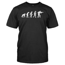 Load image into Gallery viewer, Evolution - Military - T Shirt - men_black_b57aaf0c-4836-4d5e-98a7-afb396fdf32b