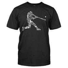 Load image into Gallery viewer, Baseball Player - T Shirt - men_black_b58181e9-73be-4279-976f-c9ad87e14af3