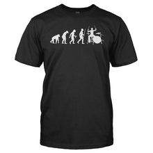 Load image into Gallery viewer, Evolution - Drummer - T Shirt - men_black_b5bcb1bc-fed1-4d7d-9005-9d60739d6eb8
