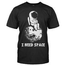 Load image into Gallery viewer, I Need Space - T Shirt - men_black_c7fc92c5-2c12-4967-a81f-1c3370140ec0