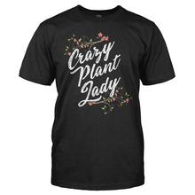 Load image into Gallery viewer, Crazy Plant Lady - T Shirt - men_black_d6e862f4-8fb0-459a-a927-7c2e0c4ca666