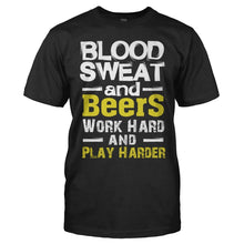 Load image into Gallery viewer, Blood Sweat And Beers - T Shirt - men_black_d8c48476-79ef-4231-ae70-d6bd156df89d