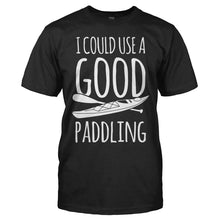Load image into Gallery viewer, I Could Use A Good Paddling - T Shirt - men_black_dd302f9d-c601-4349-b392-fedfb2f2b070