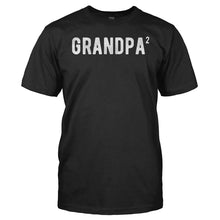 Load image into Gallery viewer, Grandpa To The Second Power - T Shirt - men_black_e2b58e80-b4c4-416a-9479-c0c423379cb0
