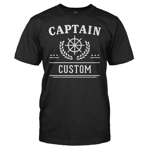 Captain (Custom) - Personalized - T Shirt - men_black_e76264dc-b3ca-4fbd-bd55-7d09df4f52f3