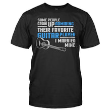 Load image into Gallery viewer, I Married My Favorite Guitar Player - T Shirt - men_black_f8c4618f-4115-4f00-aa44-1476316df027