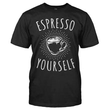Load image into Gallery viewer, Espresso Yourself - T Shirt - men_black_fea69d44-0c29-4f23-baf9-a2bf3b9b4b7f