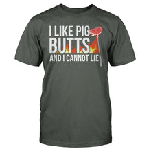 Load image into Gallery viewer, I Like Pig Butts And I Cannot Lie - T Shirt - men_charcoal_0e82bc97-efaa-4e16-845a-f78177452011